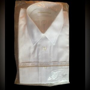 Gold Label Classic White Short Sleeve Dress Shirt NWT.